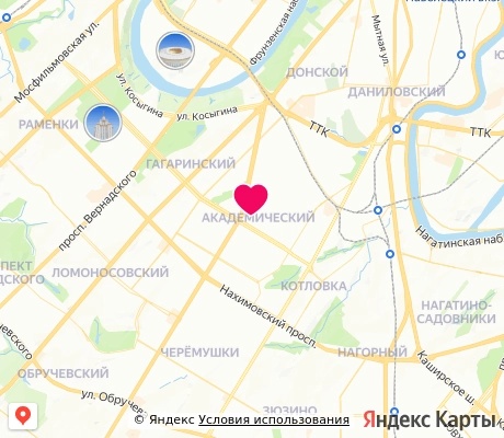 На карте