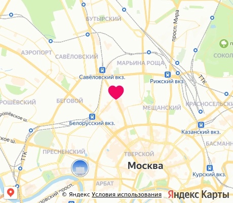 На карте