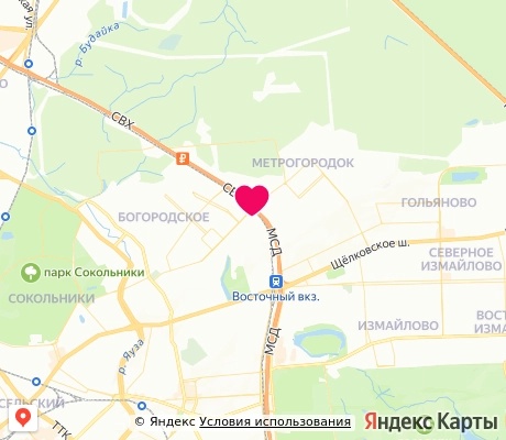 На карте