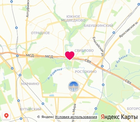 На карте