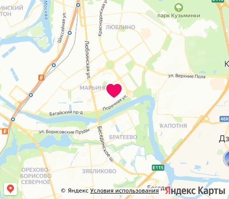 На карте