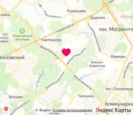 На карте