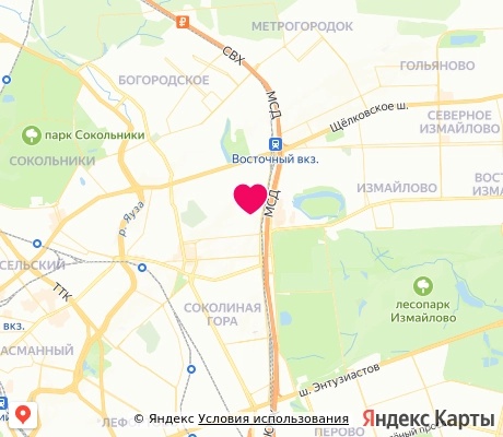 На карте