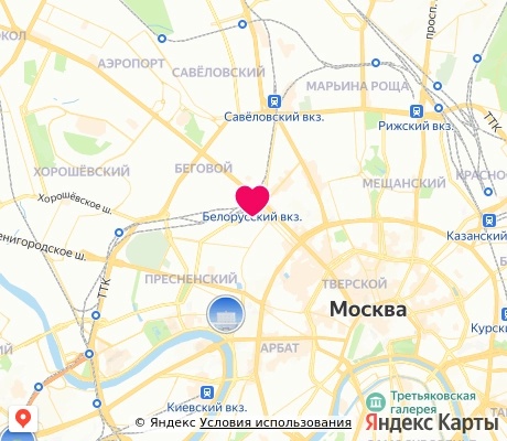 На карте