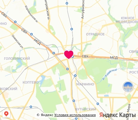 На карте