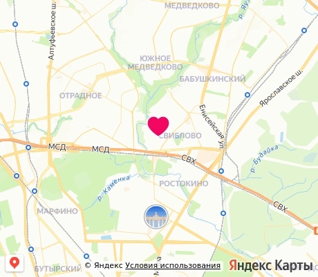 На карте