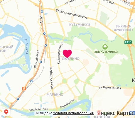 На карте