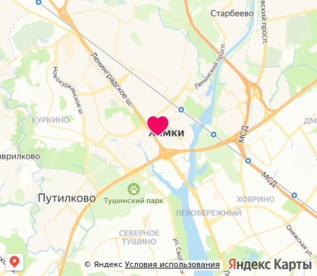 На карте