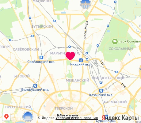 На карте