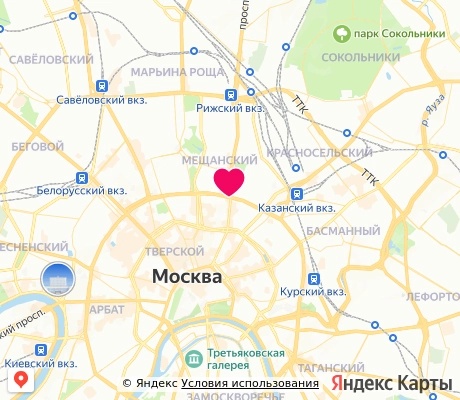 На карте