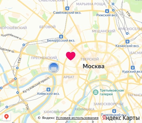 На карте
