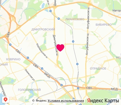 На карте