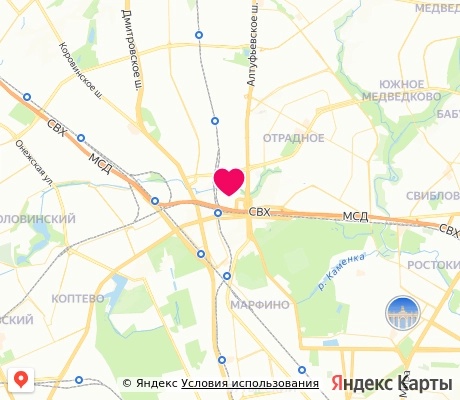 На карте