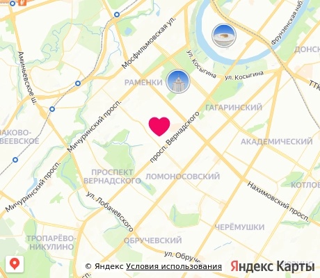 На карте