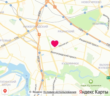 На карте