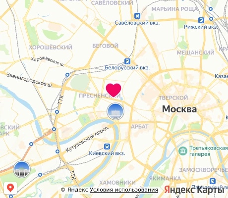 На карте
