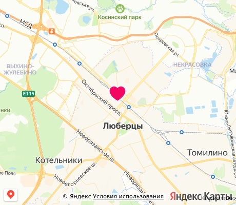На карте
