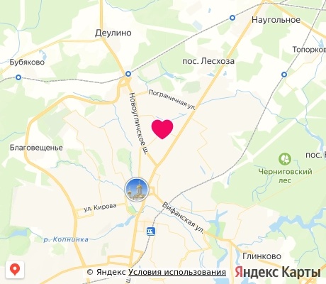 На карте