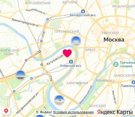 На карте