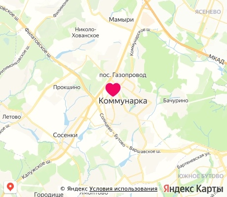 На карте