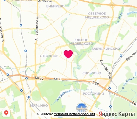 На карте