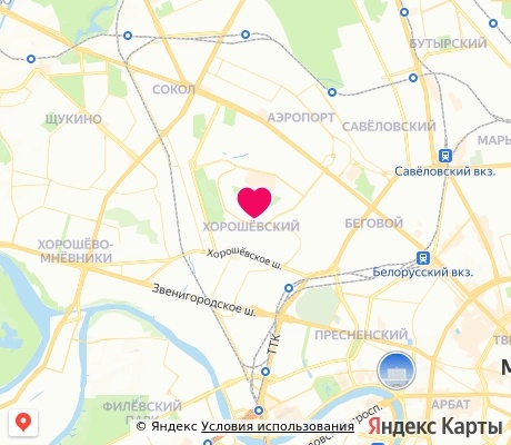 На карте