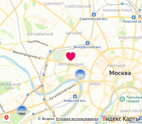 На карте