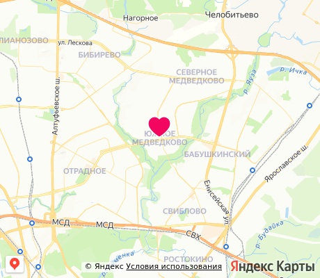На карте
