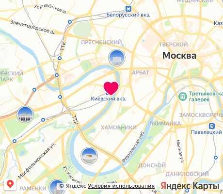 На карте
