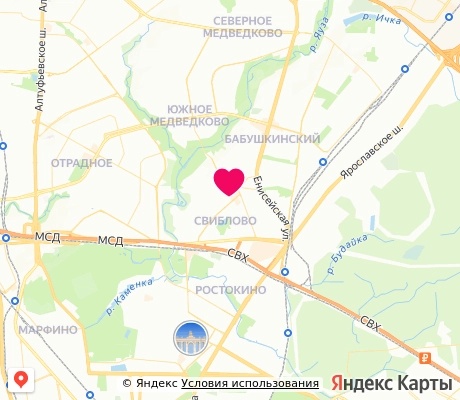 На карте