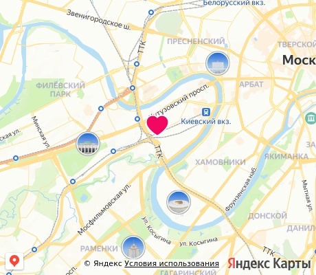 На карте