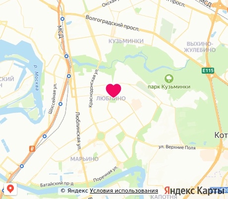 На карте