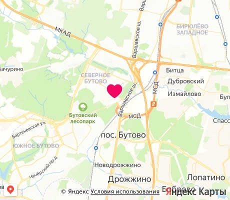 На карте