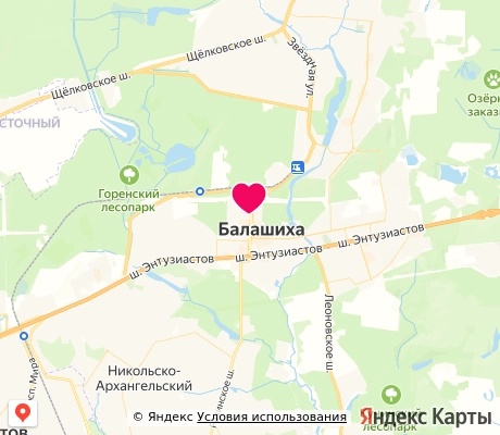 На карте