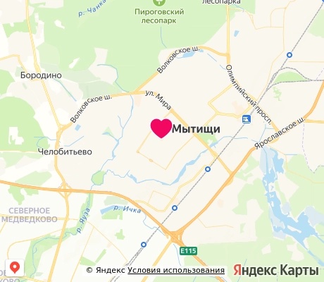 На карте