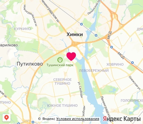 На карте
