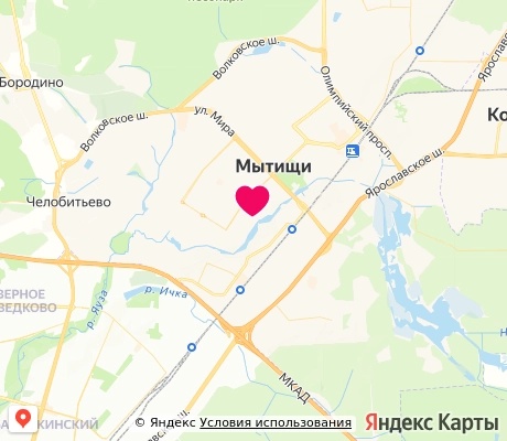 На карте