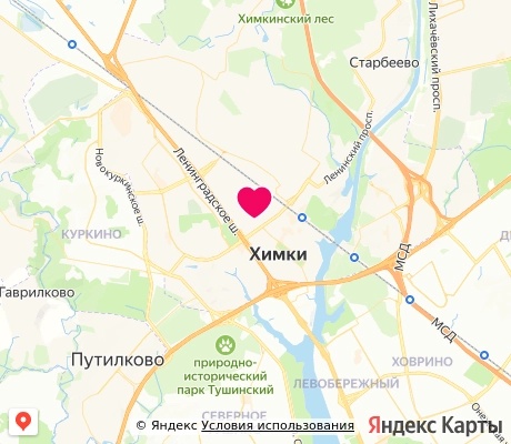 На карте