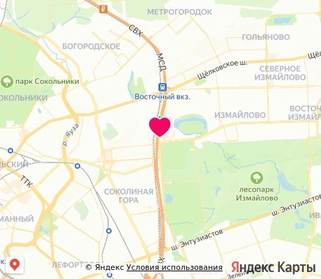 На карте