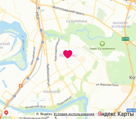 На карте