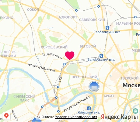 На карте