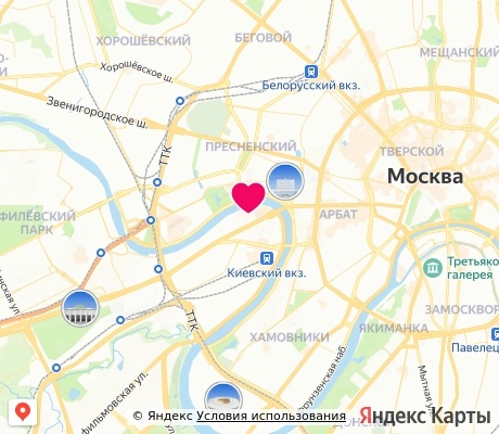 На карте