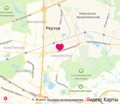 На карте