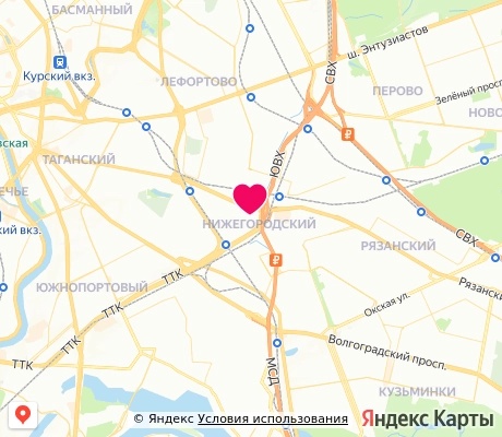 На карте