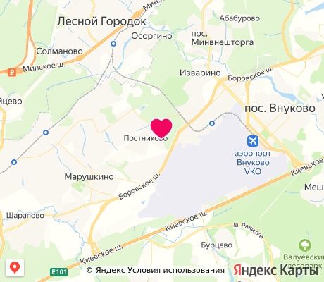 На карте