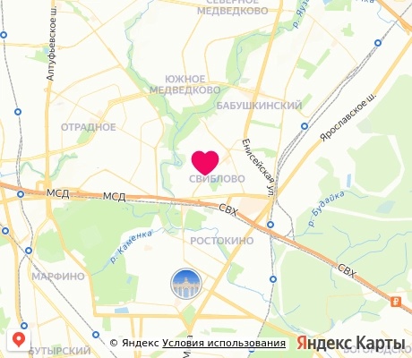На карте