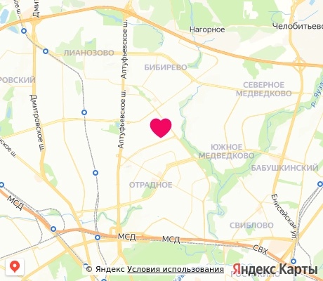 На карте