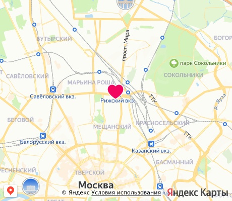На карте