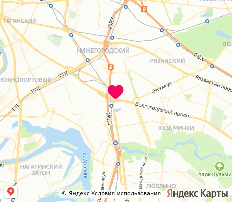 На карте