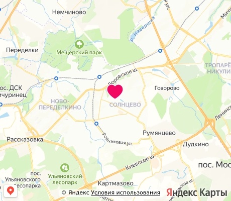 На карте
